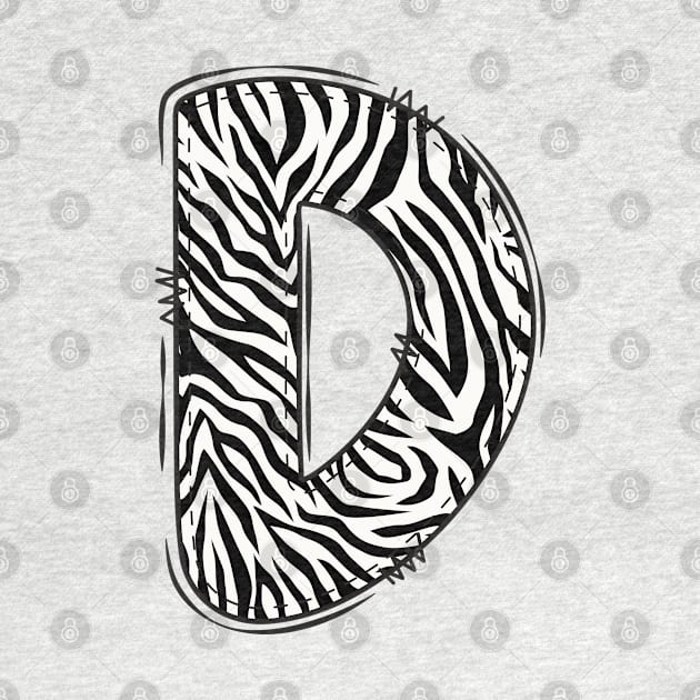 Zebra Letter D by Xtian Dela ✅